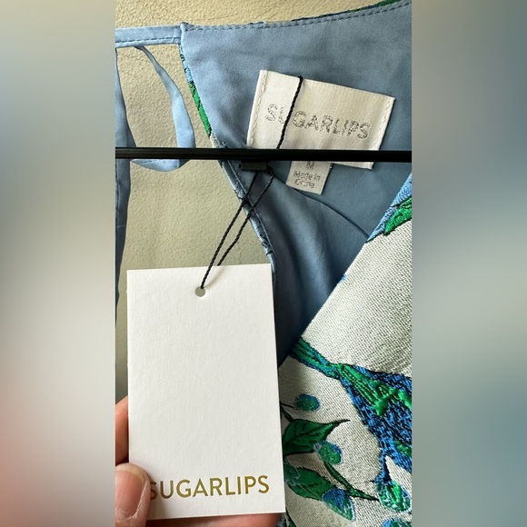 Sugarlips Floral Jacquard Mini Dress Size M - Picture 5 of 7